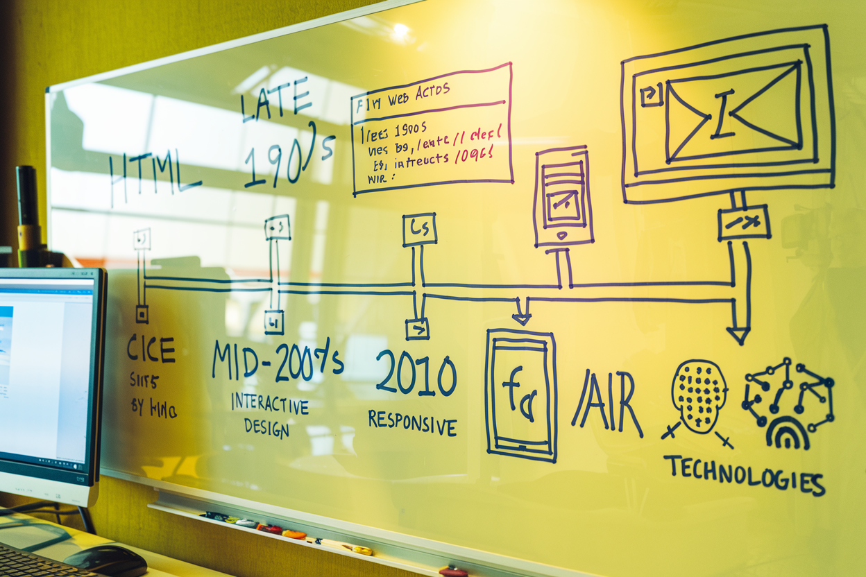 Explore the fascinating journey of web design from its early days to modern practices. Discover key milestones, current trends, and future predictions shaping the web design landscape.