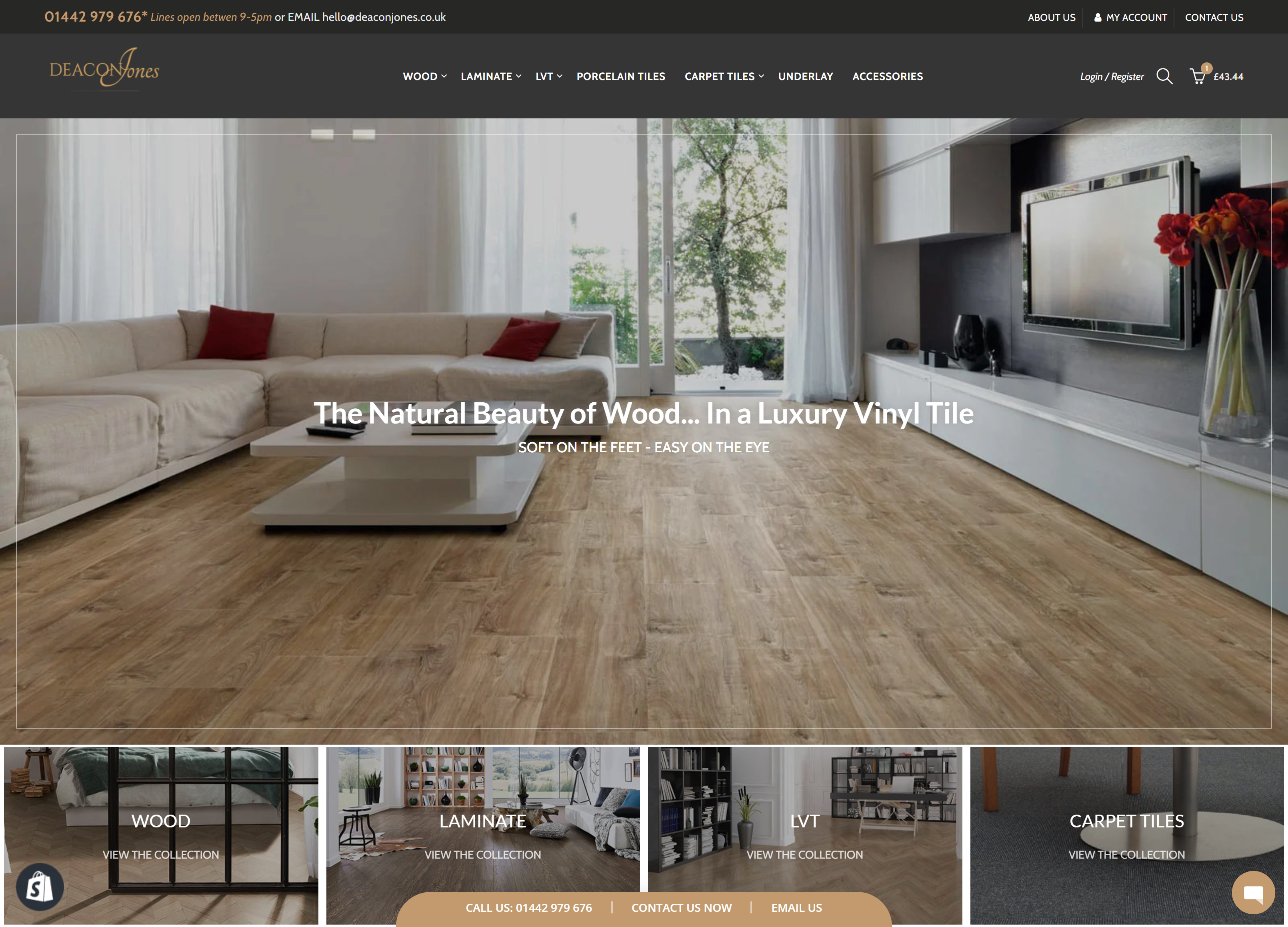 Deacon Jones Desktop View Design by Kainat Shafeeq