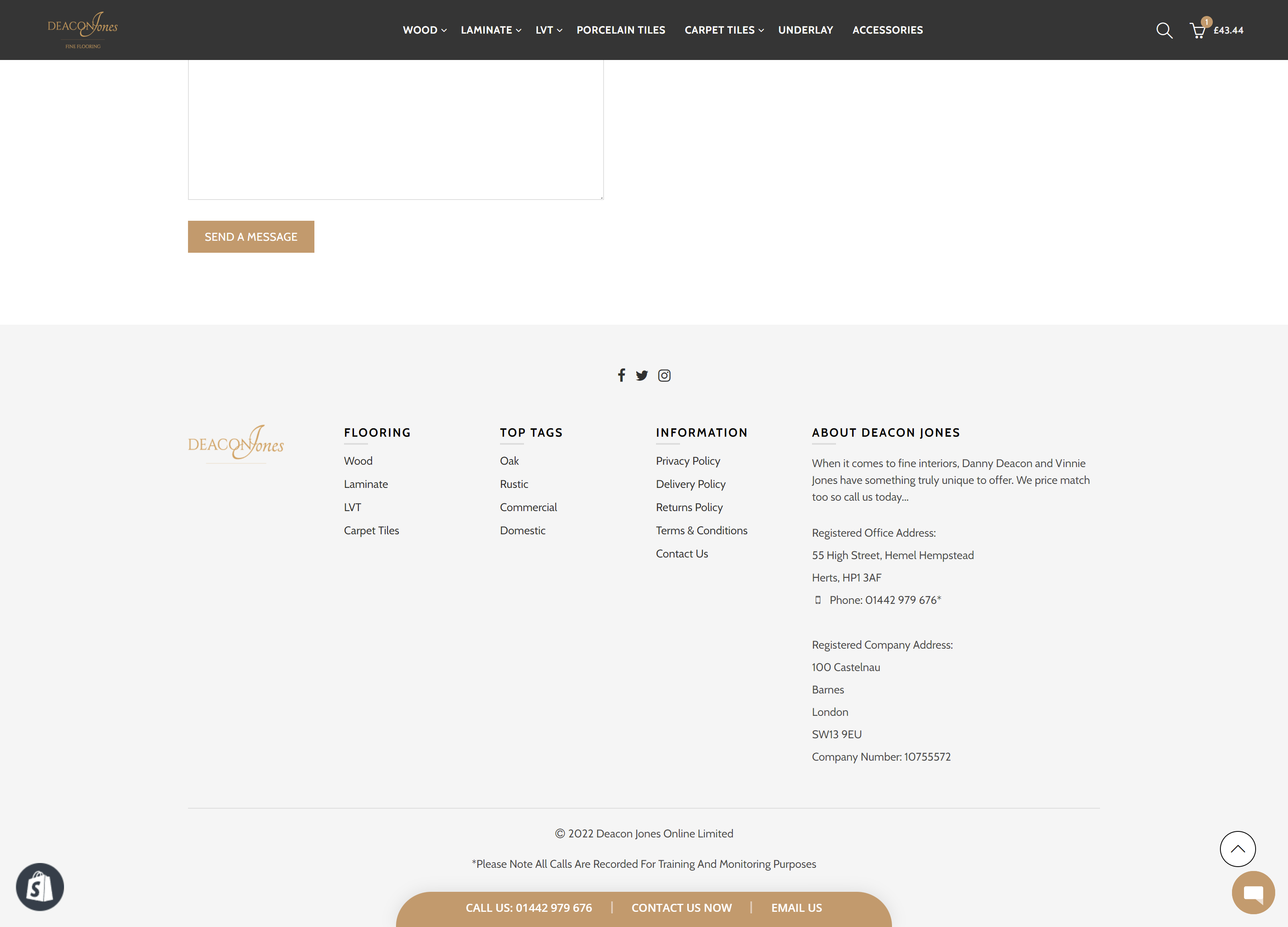 Deacon Jones Footer Design by Kainat Shafeeq