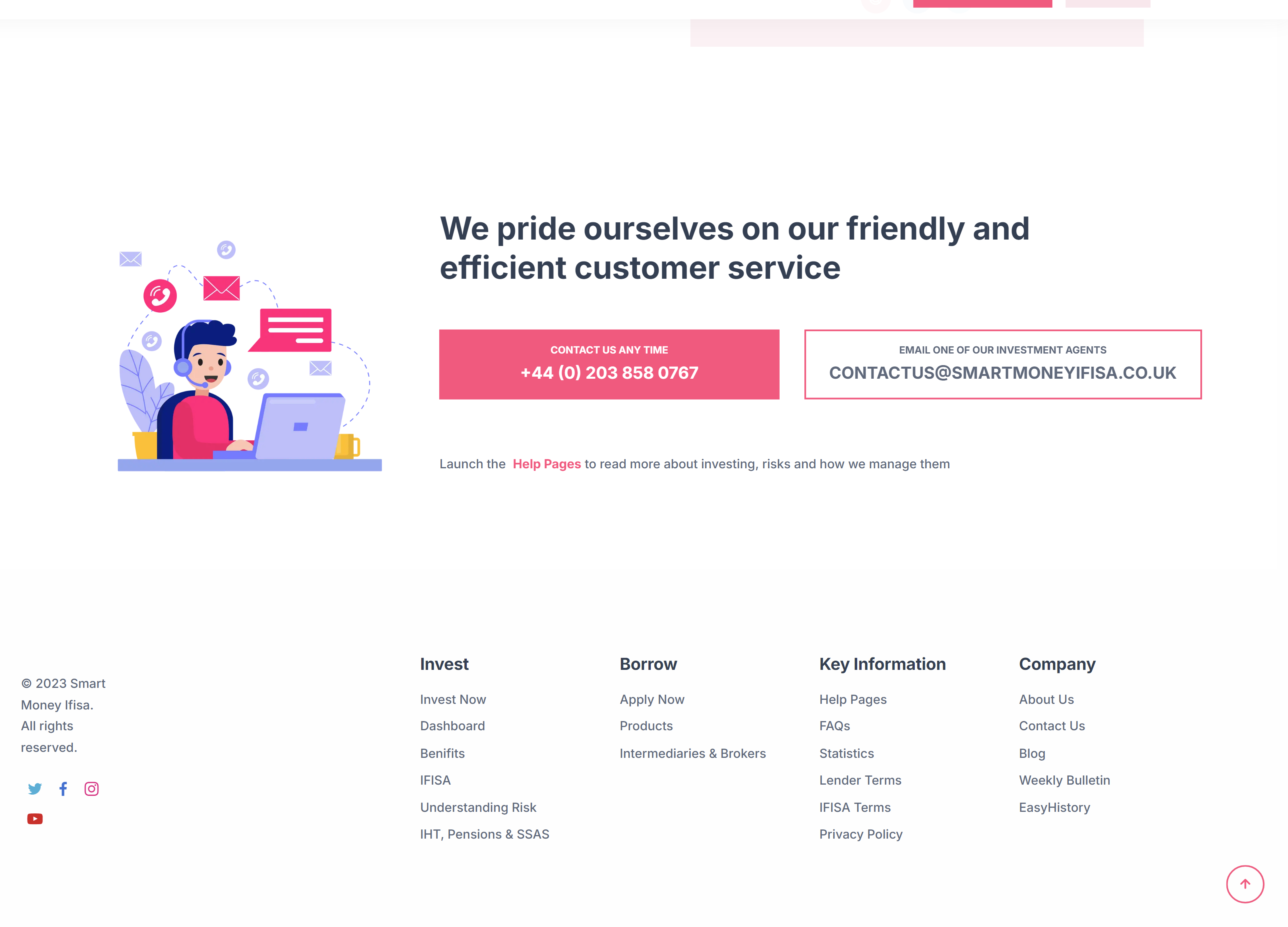 SmartMoney IFISA Footer Design by Kainat Shafeeq